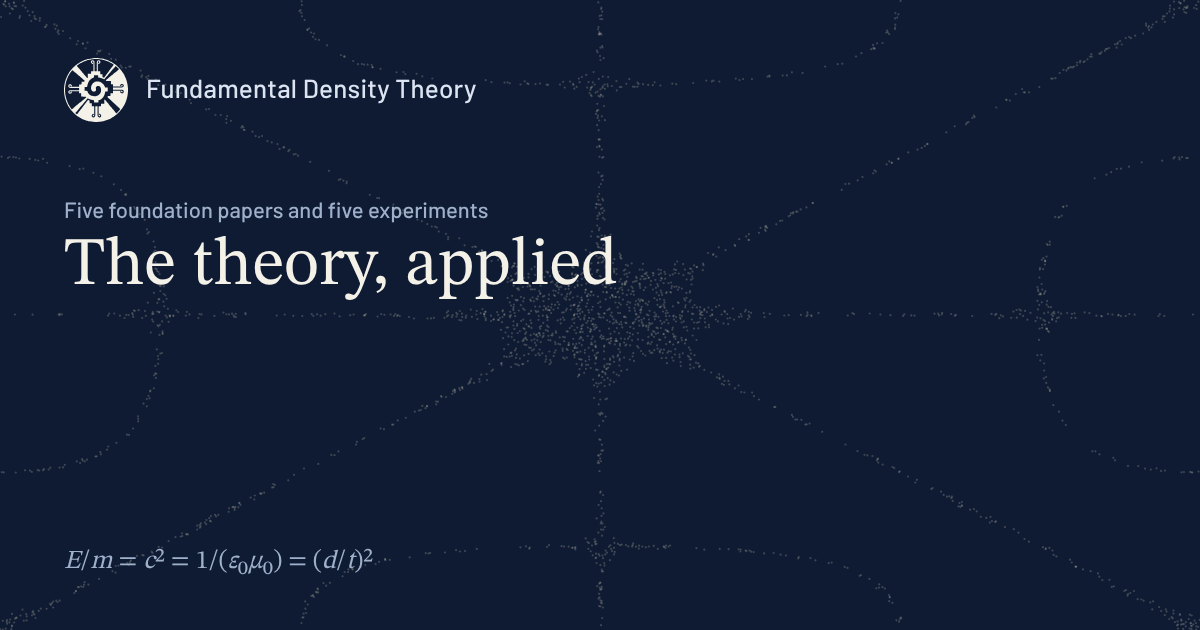 Applications | Fundamental Density Theory